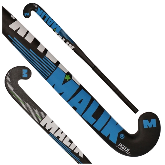 Picture of Field Hockey Stick AZUL Outdoor  Composite Carbon Tech Multi Curve - 90% Carbon - 5% Aramid - 5% Fiber Glass Malik