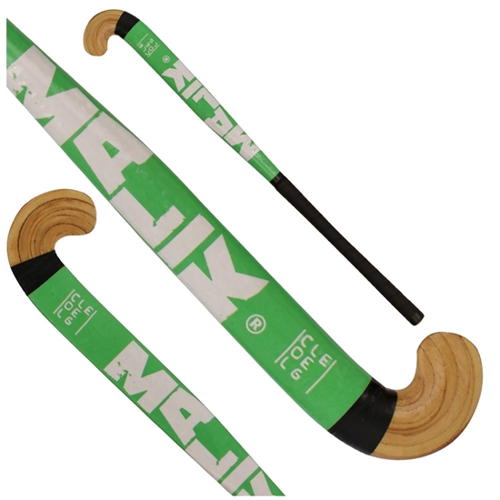 J Turn Curve 32" College Green Wooden Outdoor MALIK Field Hockey Stick 