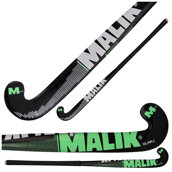College Green Wooden Outdoor MALIK Field Hockey Stick J Turn Curve 32" 
