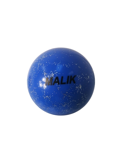 Blue Sparkle  Smooth Malik Field Hockey Ball Front