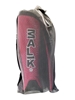 Malik Pink Shinguard White draw string bag