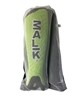 Malik Lime Green Shinguard in White Draw String Bag