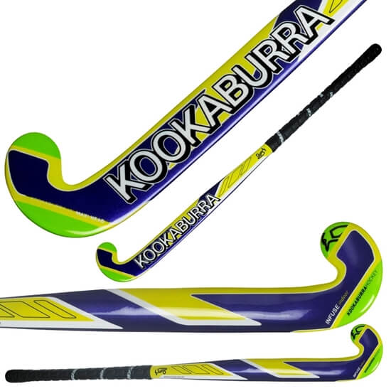 Kookaburra Meteor Wooden Hockey Stick Red 32 34 36.5" Light Weight 