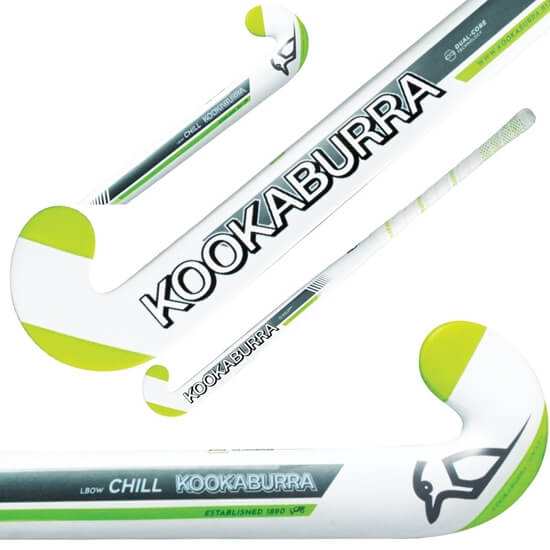 Picture of Field Hockey Stick Chill L-Bow Obscene by Kookaburra - 50% Composite Carbon - 50% Fibreglass 36.5 Inch