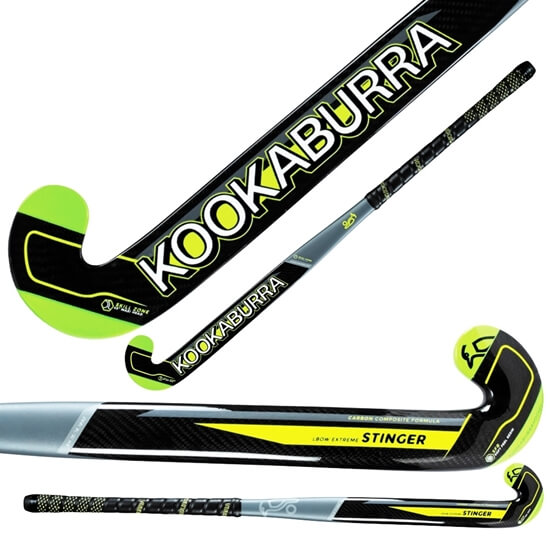 Picture of Field Hockey Stick Stinger L-Bow by Kookaburra 75% Composite Carbon 25% Fibreglass