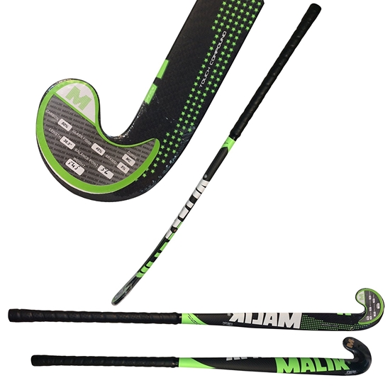 Picture of Field Hockey Stick Carbon Tech Outdoor Multi Curve Fresh - 50% Carbon - 5% Aramid - 45% Fiber Glass - Malik