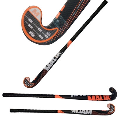 Picture of Field Hockey Stick  Carbon Tech NARANJA Outdoor Multi Curve - 75% Carbon - 5% Aramid - 20% Fiber Glass - Malik