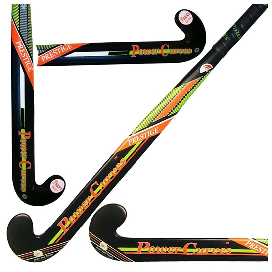 Hij Graan commentator Field Hockey Stick Prestige Indoor - 60% Composite Carbon - 40% Fiber Glass  Medium Bow Power Curves 35'' Inch 36.5'' Inch 37.5'' Inch
