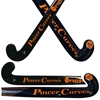 Picture of Field Hockey Stick Orange Coral Outdoor 50% Composite Carbon 50% Fiber Glass Medium Bow M-Bow - Power Curves 35'' Inch 36.5'' Inch 37.5'' Inch