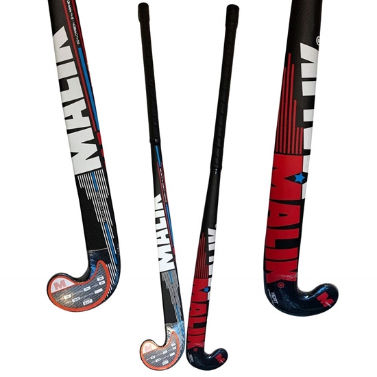 MALIK Field Hockey Sticks Sizes 37.5 Inch 36.5 Inch Outdoor Composite Carbon Fiberglass & Wooden Senior Pro Sticks