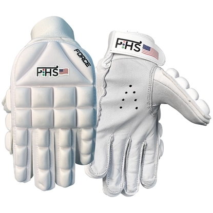 Picture of Field Hockey Glove White FORCE Style Full Finger Available Sizes Small Medium Large Left Hand Only