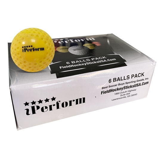 Picture of Field Hockey Balls Yellow Outdoor Dimple Brand iPerform®