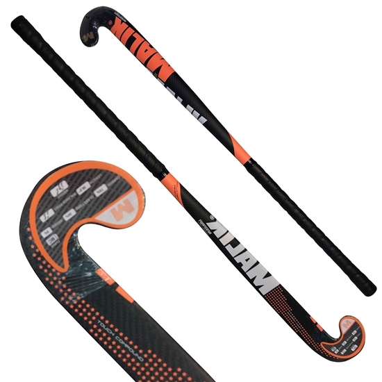 10% Fiber Glass 5% Aramid 37.5 Inches Length Field Hockey Stick Heat Outdoor Multi Curve 85% Carbon