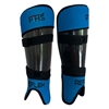 Picture of Field Hockey Insertable Covers with Straps Carbon Shin Guards Reflex Color Blue Available Sizes Small, Medium & Large