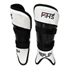 Picture of Field Hockey Insertable Covers with Straps Carbon Shin Guards Reflex Color White Available Sizes Small, Medium & Large