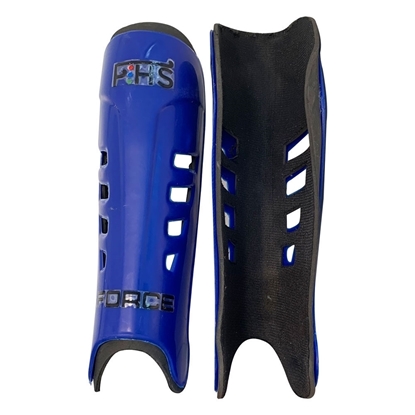 Picture of Field Hockey Shin Guards Force Color Blue Available Sizes Small Medium Large