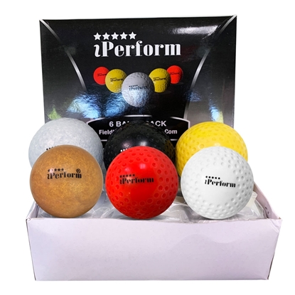 Picture of Field Hockey Balls Colorful Outdoor Indoor  Dimple Smooth Brands iPerform®