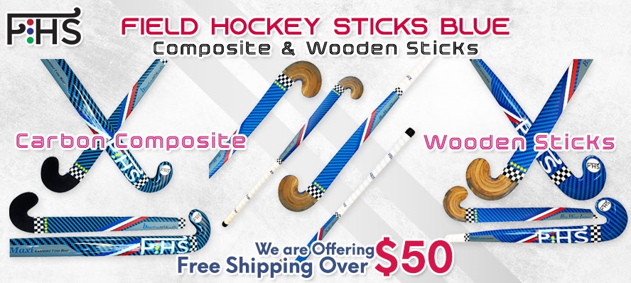 Blue Composite Hockey Stick